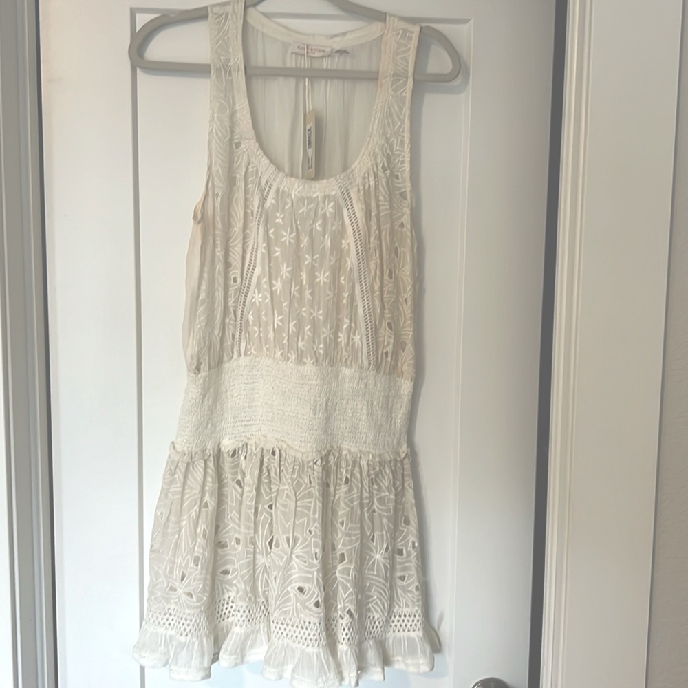 Macey Embroidered Mini Dress